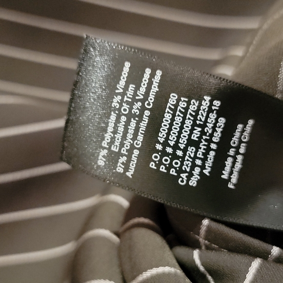 Babaton sleeveless green and cream striped crop top - Picture 6 of 8